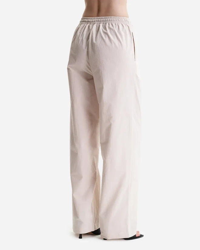 Брюки из итальянского хлопка бежевые