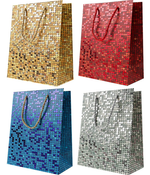 Пакет подарочный 18*23*10см. "Сердечки" (Darvish)