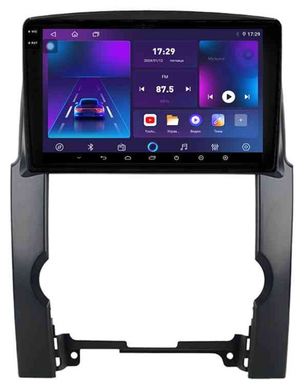 Магнитола для KIA Sorento XM 2009-2012 - Parafar PF226LUX1RN2K на Android 13, QLED+2K, ТОП процессор, 4Гб+32Гб, CarPlay, 4G SIM-слот