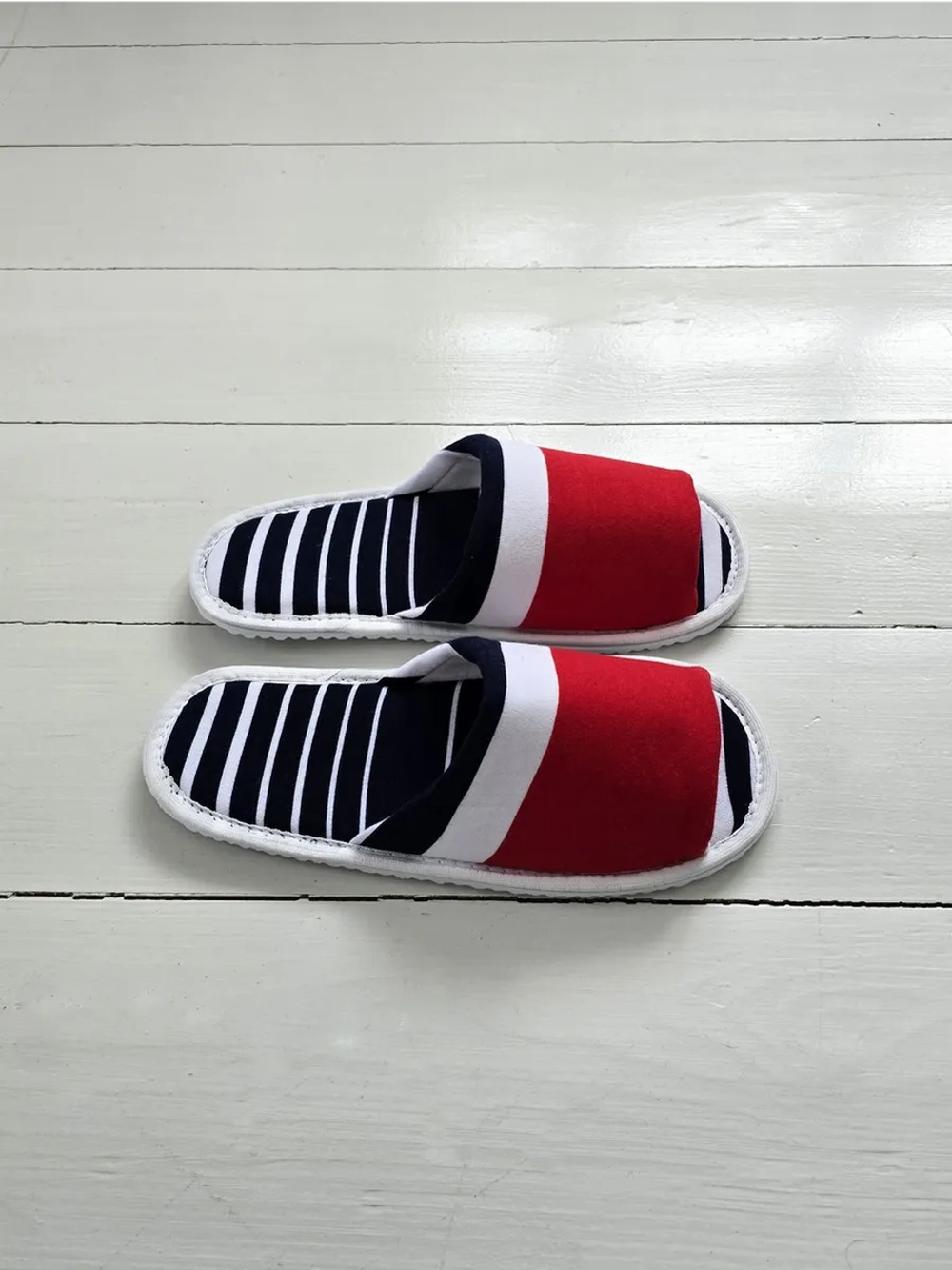 Тапочки в полоску открытые вар.4