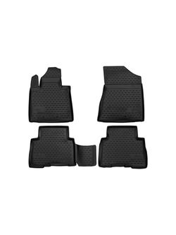 Коврики в салон для KIA Sorento (IIr), 2012-2021, 4 шт. (Повышенная устойчивость, повышенная износостойкость) FORMAT.25.46.210H