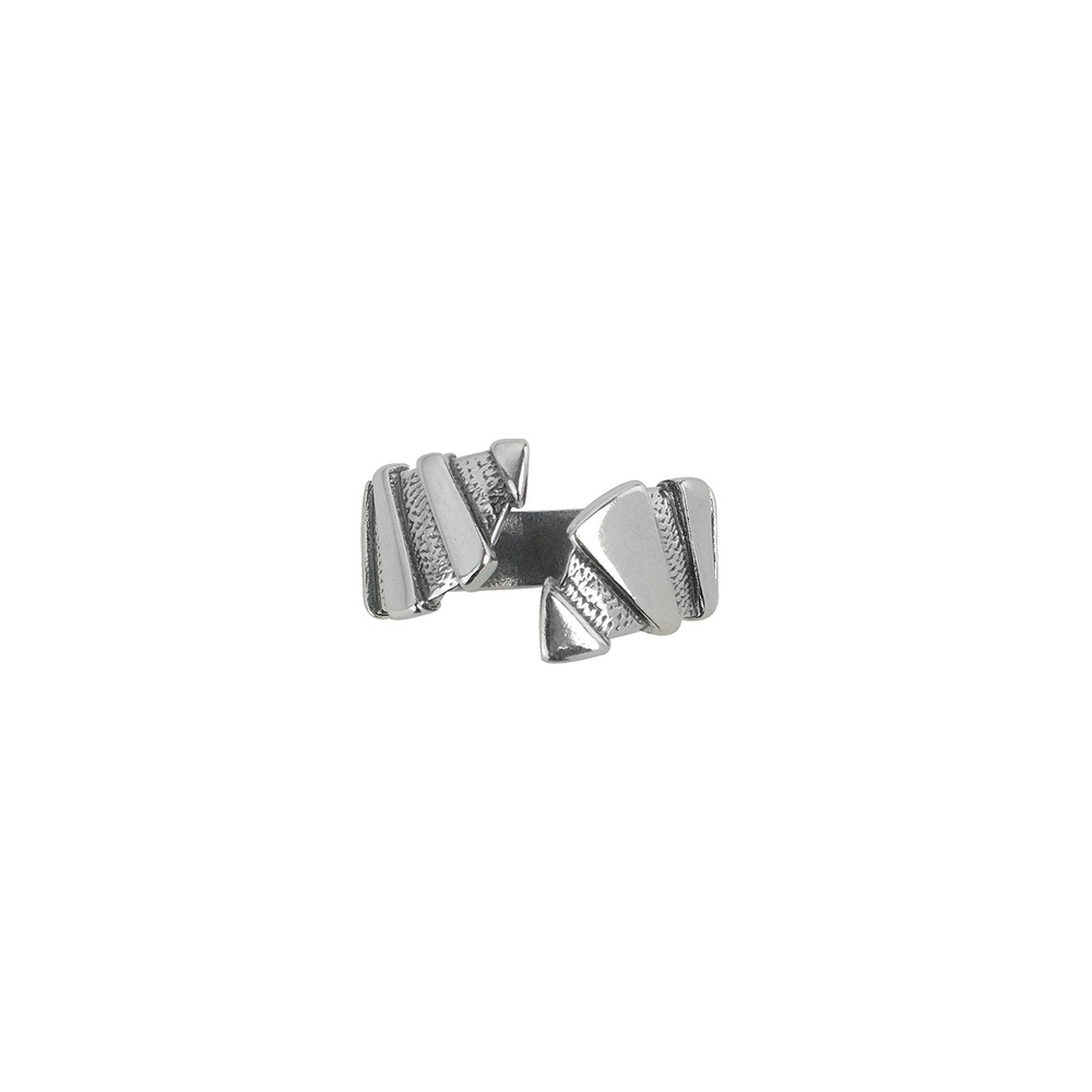 "Шаган" кольцо в серебряном покрытии из коллекции "Фактура" от Jenavi