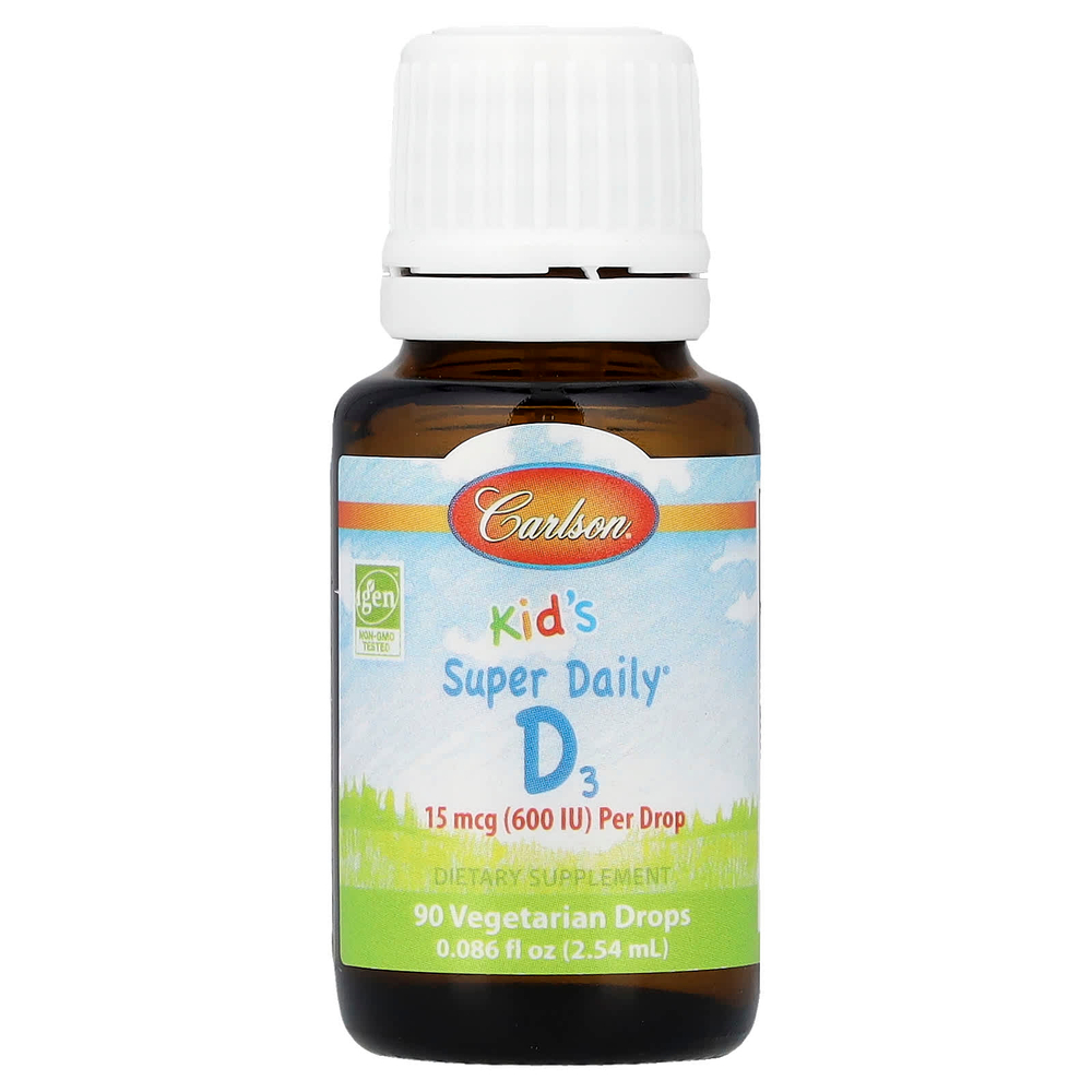 Carlson, Kid's Super Daily® D3, 2,54 мл (0,086 жидк. унции)