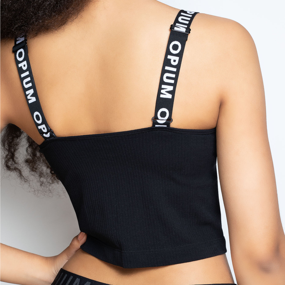 Женский топ черный Opium M-64