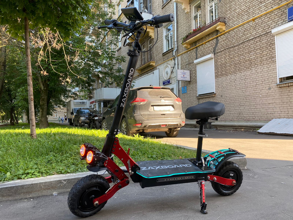 Электросамокат ZAXBOARD Hunter V5 MOTO AQUA TEM-245