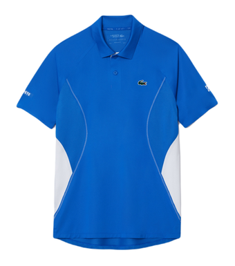 Мужское теннисное поло Lacoste Tennis x Novak Djokovic Ultra-Dry Polo - небесный