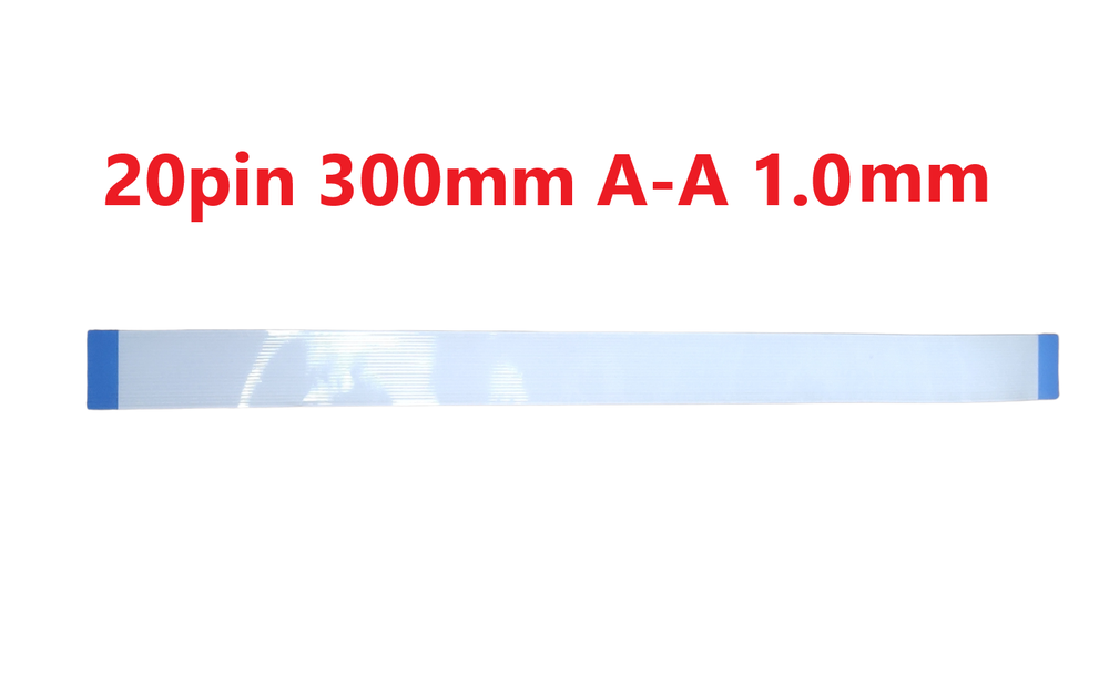 Шлейф FFC 20-pin Шаг 1.0mm Длина 30cm Прямой A-A AWM 20624 80C 60V VW-1