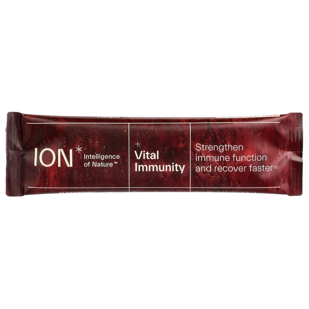 ION Intelligence of Nature, Vital Immunity, бузина, 20 пакетиков, 92 г (3,2 унции)