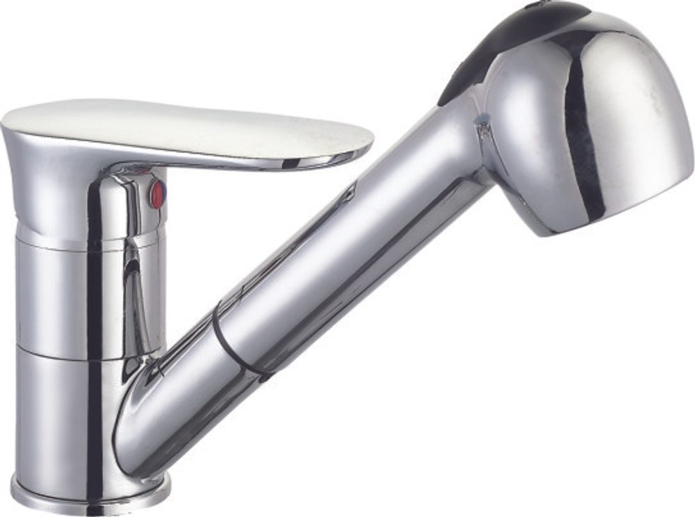 Смеситель для кухни I-TECH, PLUTO 40, с выдвижной лейкой, хром, гайка I 06 175