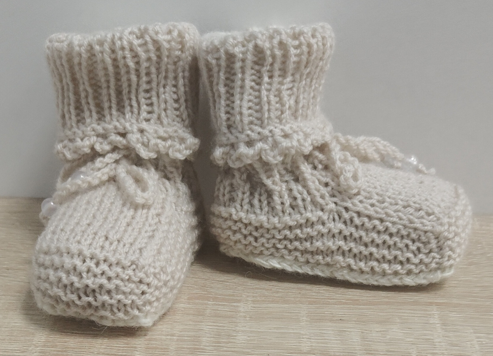 Пинетки детские бесшовные от 1-го года до 1,5 лет ручная работа