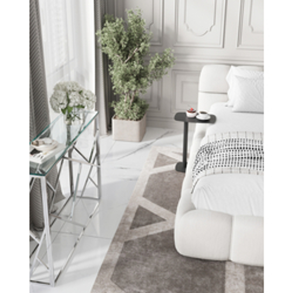 Консоль АРТ ДЕКО 115*30 серебро