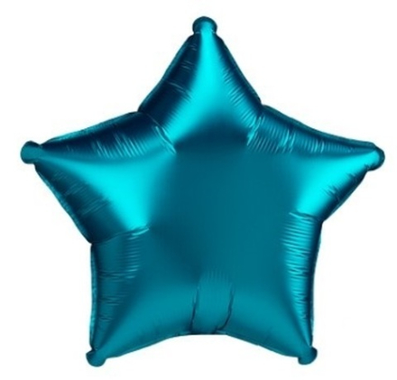 Шар "Звезда цвета аквамарин" 46 см