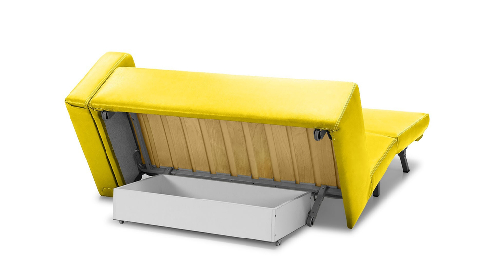 Диван Лорма Galaxy Yellow 157*100*86 см, Желтый Экокожа Аккордеон Фиеста