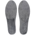 Стельки зимние обрезные с амортизацией стопы из ЭВА с иск. мехом»TEPLO», цвет серый, р 40-46