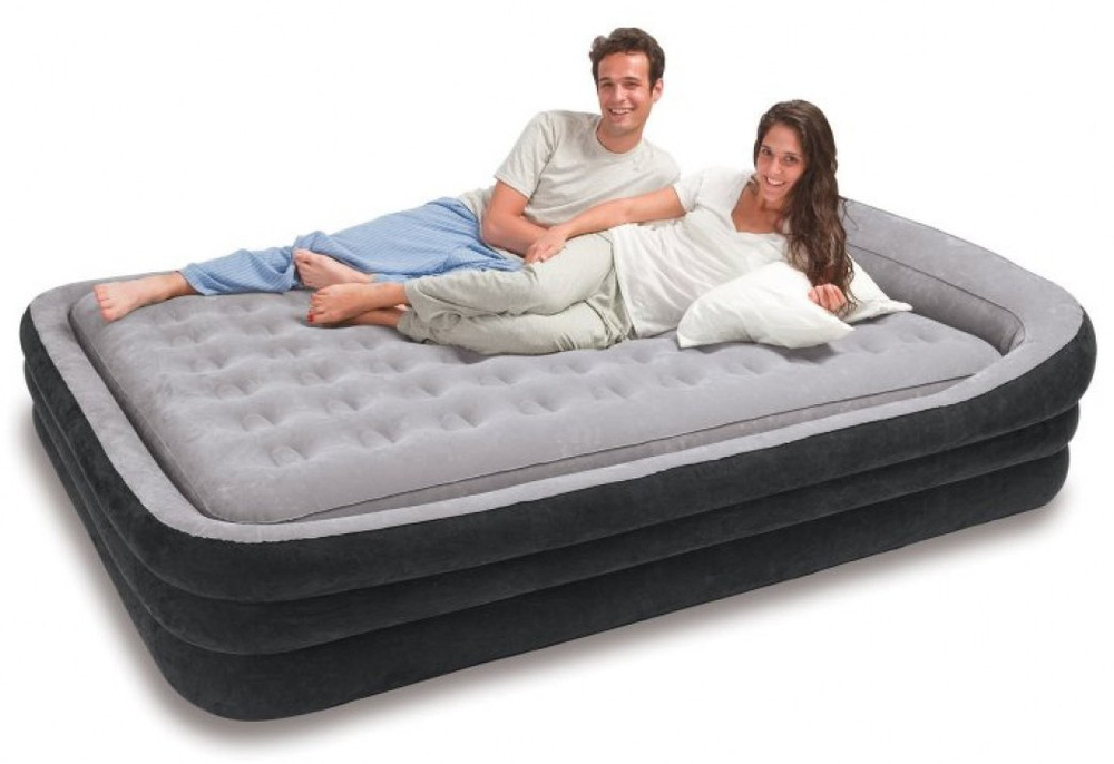 Надувная кровать Intex Queen Rising Comfort, 180x241x56см.