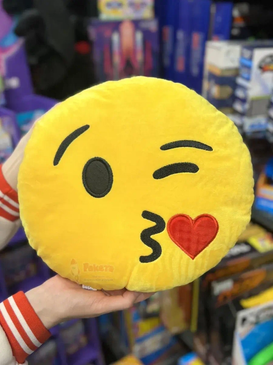Мягкая игрушка Смайл Подушка смайлик круглая