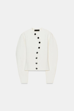 ZARA КАРДИГАН НА ЗАПÁХЕ, БЕЛЫЙ