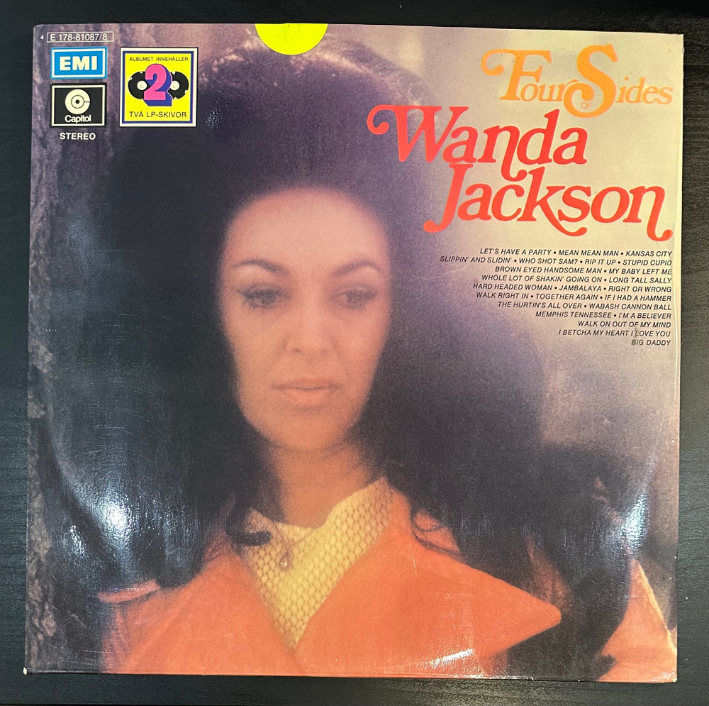 Wanda Jackson - Four Sides (Швеция 1972г.) 2LP
