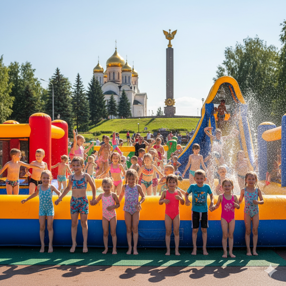 Надувной батут купить в Коврове недорого | БатутМастер 🎉