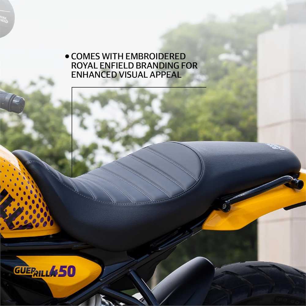 Водительское сиденье Royal Enfield, тип - "Urban", черного цвета, арт. KXA00474
