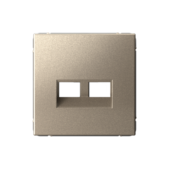 Накладка двойная ArtGallery для информационных функций типа Keystone шампань SE GAL000590