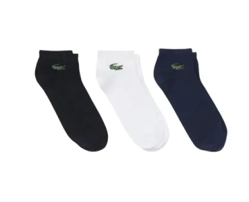 Теннисные носки Lacoste Low 3P - navy blue/white/black