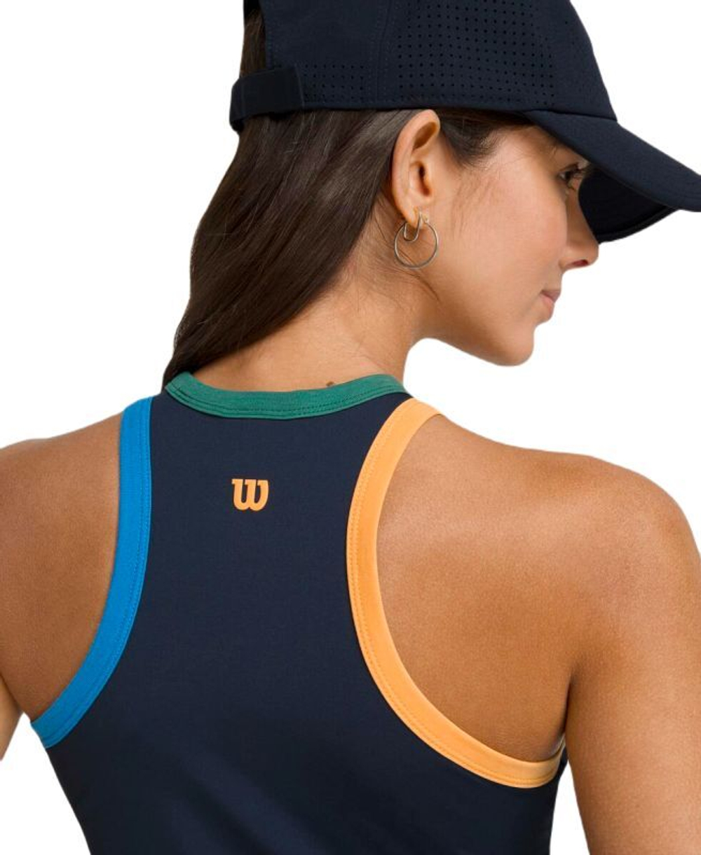 Женский топ теннисный Wilson Fieldhouse Tank Lite - небесный