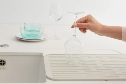 Brabantia Силиконовый коврик для сушки посуды Sink Side светло-серый