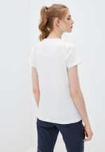 Футболка жен. AERONAUTICA 1849 белый лого точками