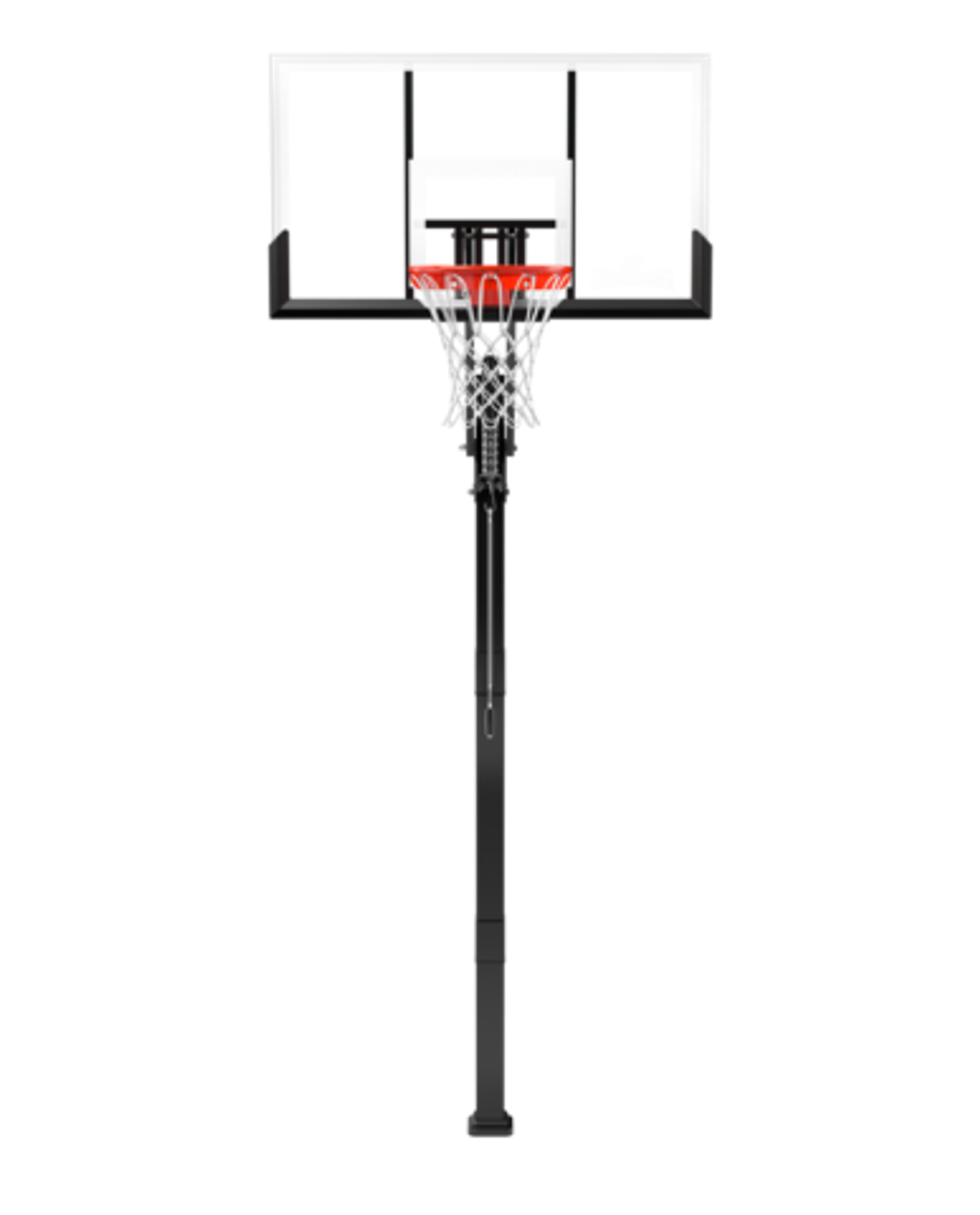Баскетбольная стационарная стойка, акрил Spalding 54 " Gold In-Ground