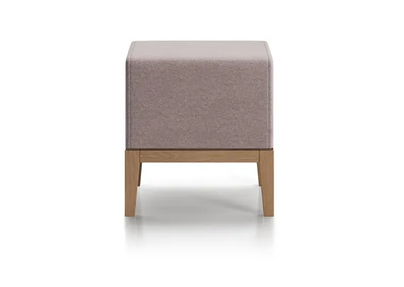 Банкетка Fjord 40 см (пыльная роза Prime, бук)