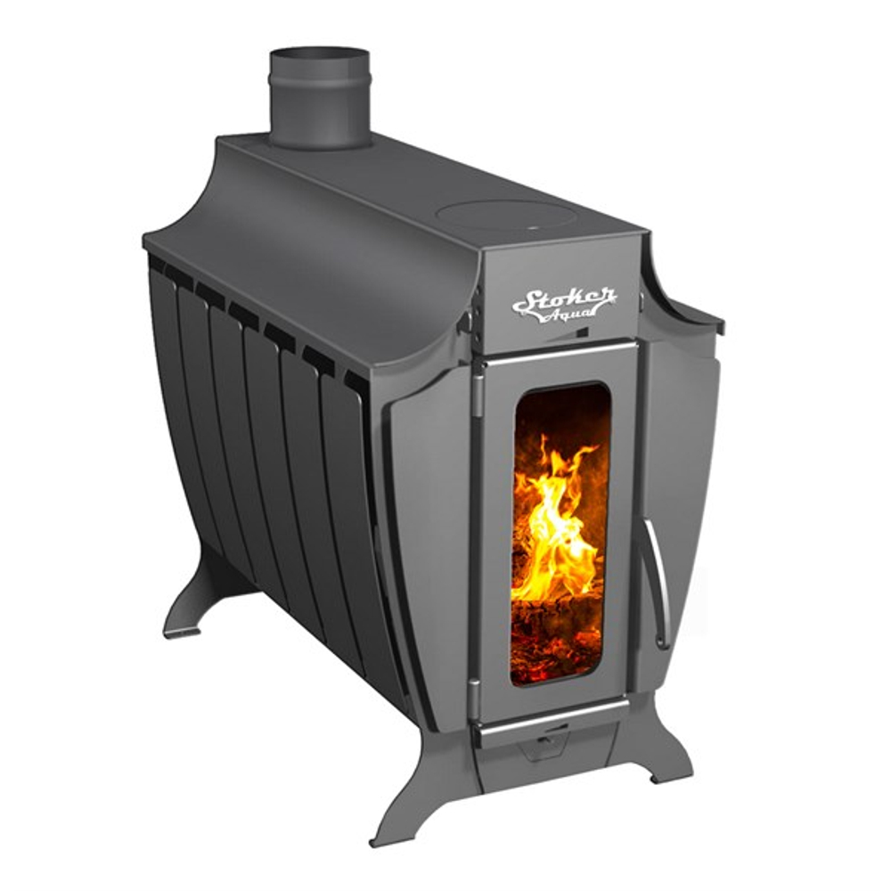 Печь отопительная газо-дровяная Stoker 220-G AQUA
