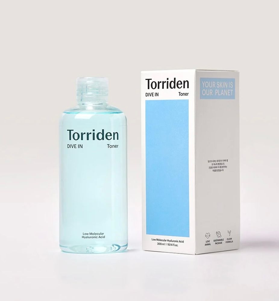 Torriden DIVE IN Low Molecular Hyaluronic Acid Toner Гиалуроновый тоник 200 мл