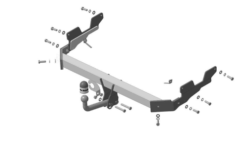 Фаркоп для Mazda CX-5 2012-2017, 2017-н.в. (без электрики, паспорт и сертификат в комплекте) Motodor.91101-A