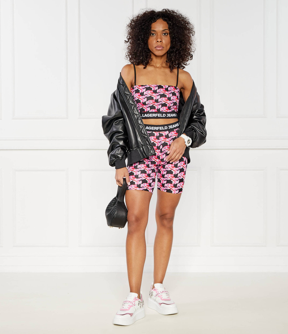 Топ Karl Lagerfeld Jeans - розовый(241J1704)