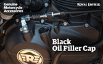 Крышка маслозаливной горловины Royal Enfield, черного цвета, арт. 1990218