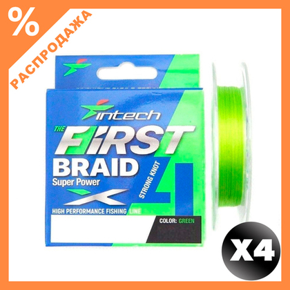 Плетенка Intech First Braid X4 150м (Зеленая)