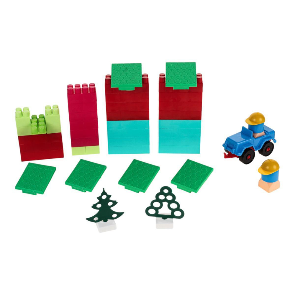 Конструктор 60эл. в пластмассовом контейнере BTG-021 (18х18х19см)