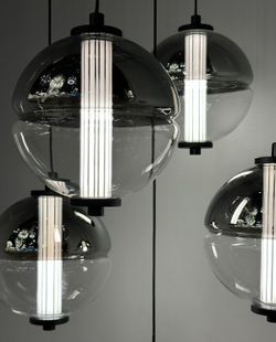 Подвесной светильник MD24022079-3B black/smoky