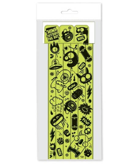 Закладки-ляссе самоклеящаяся А4 "Чудики", 6 шт.