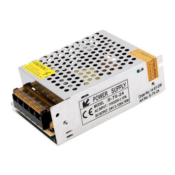 Блок питания SWG 24V 75W IP20 3,2A S-75-24 000299