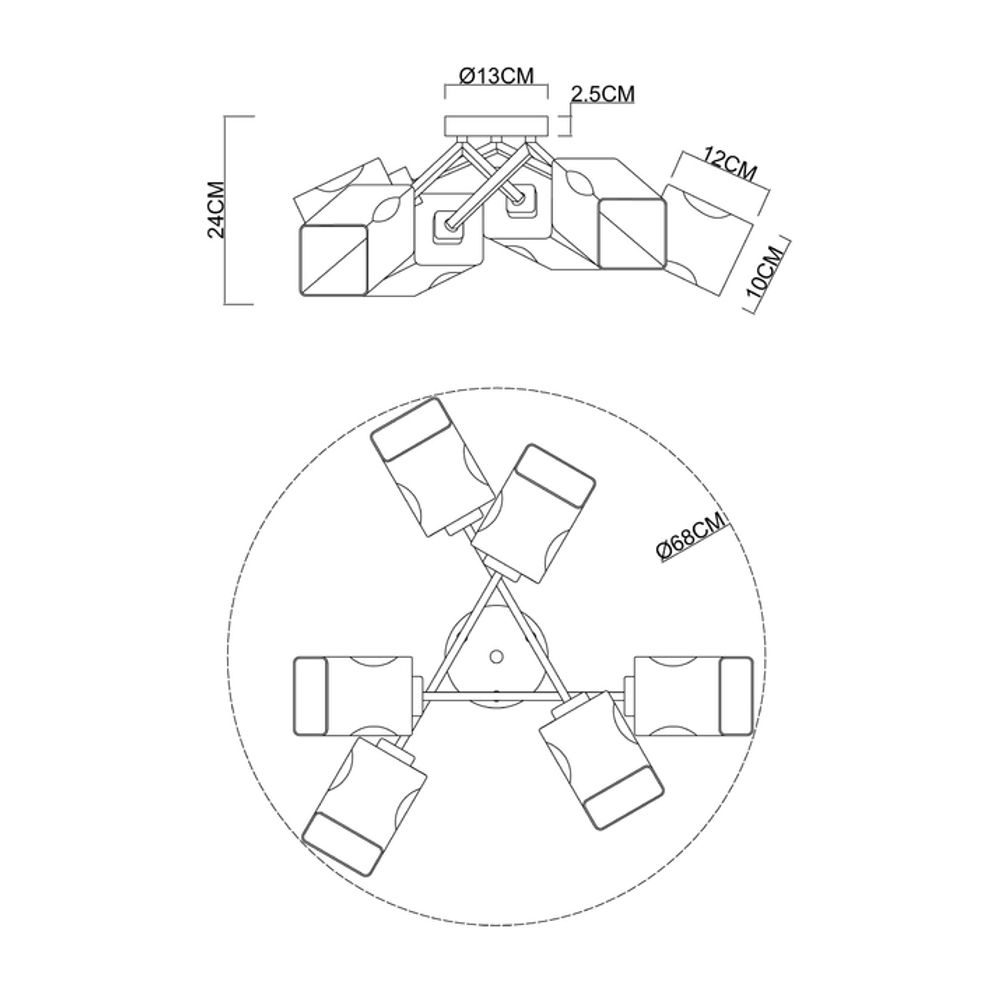 Потолочная люстра Arte Lamp AMFORA