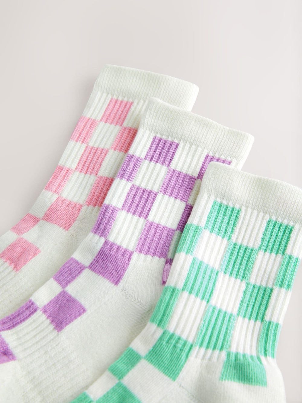 Носки хлопковые для девочки Next E99-467, 3 шт., Белый