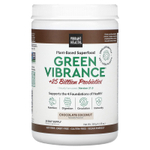 Vibrant Health, Green Vibrance® +25 млрд пробиотиков, версия 21.0, со вкусом шоколада и кокоса, 350 г (12,35 унции)