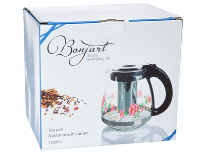 Чайник заварочный 1,5л с рисунком 3177