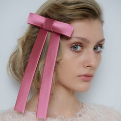 Бант "Мэри" удлиненный пыльная роза