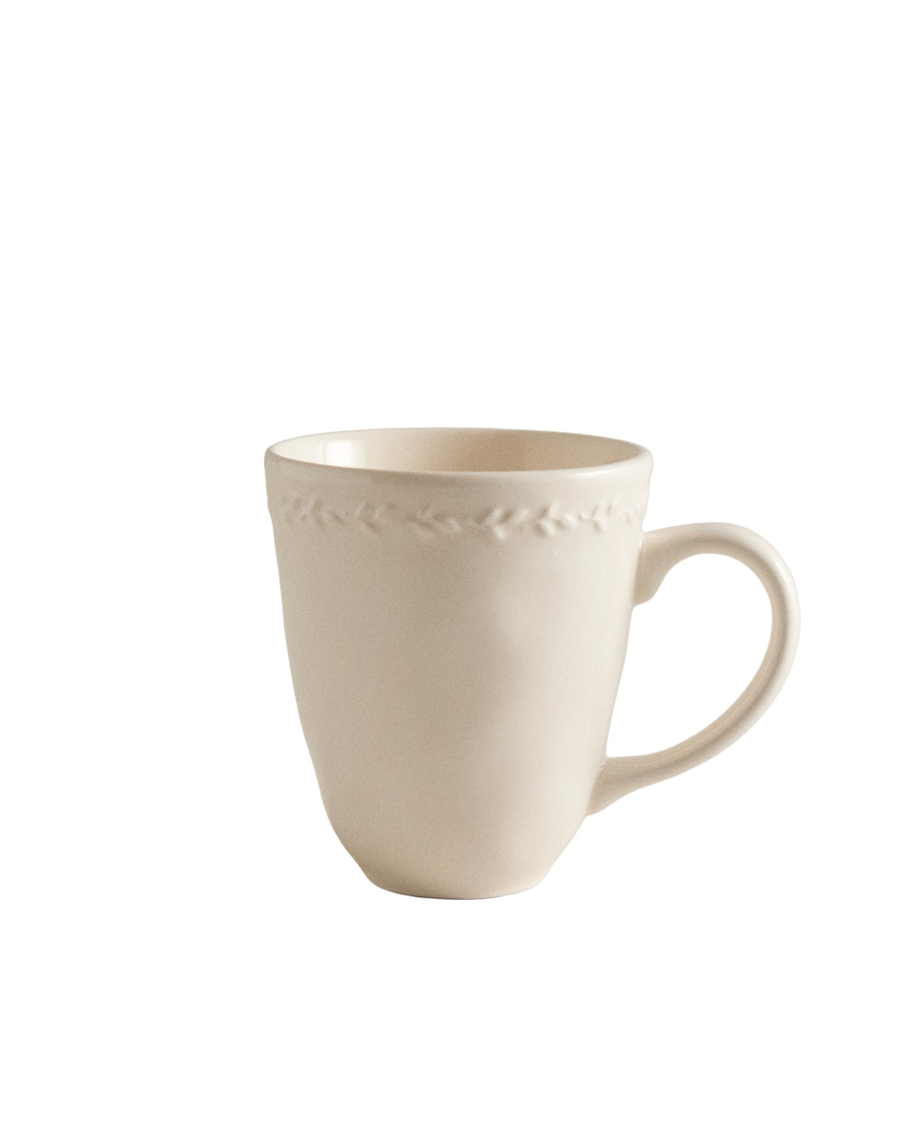 Zara Home чашка из фаянса, цвет кремовый, 14.5 см