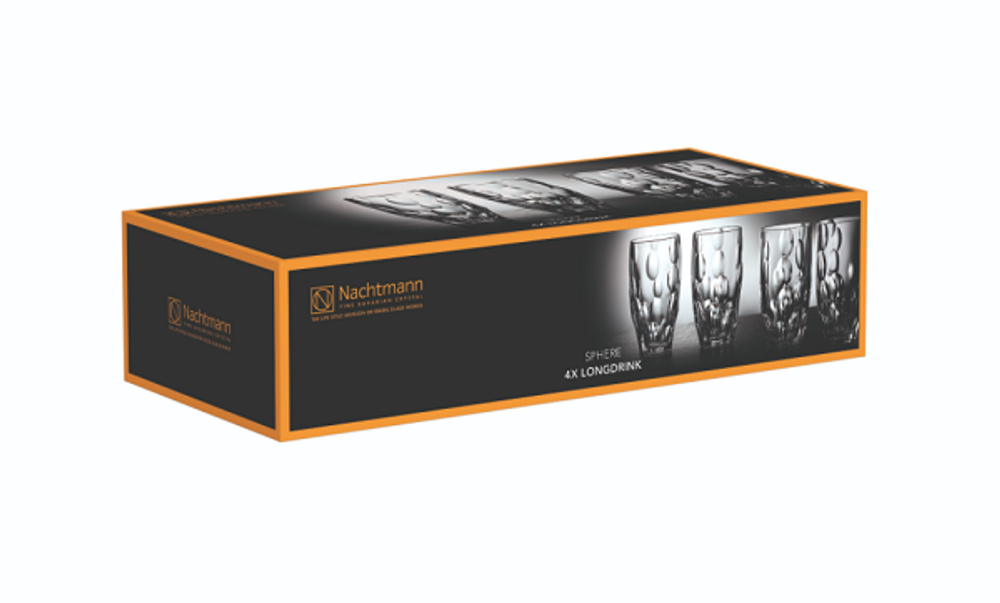 SPHERE - Набор стаканов 4 шт. низких для виски (4 pcs set)