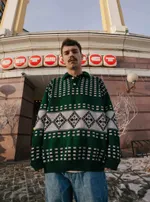 Купить Свитер БИЧ Пацанский зеленый Свитер БИЧ Пацанский зеленый