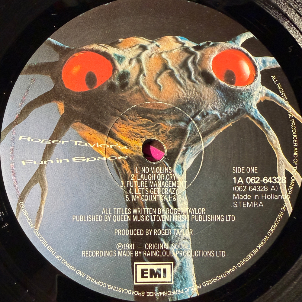 Roger Taylor ‎– Roger Taylor's Fun In Space (Голландия 1981г.)